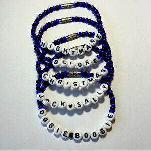 Nightmare Before Christmas Beaded Bracelets
